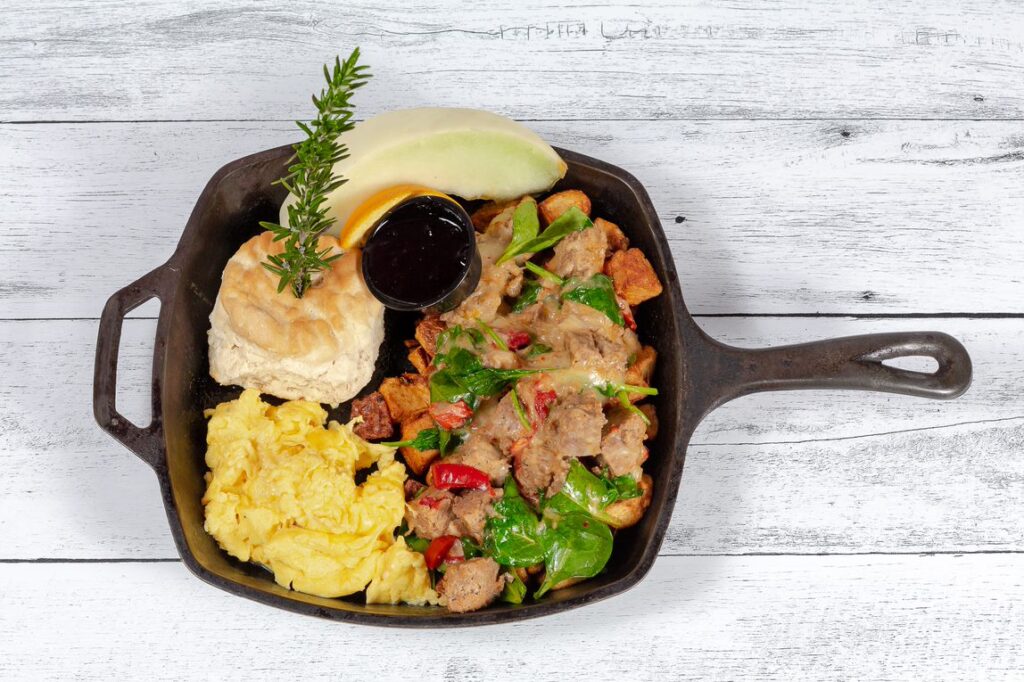 Customer Favorites: What to Order at Hash House A Go Go Orlando 1 Customer favorite Meatloaf Hash skillet at Hash House A Go Go Orlando — a hearty comfort food experience