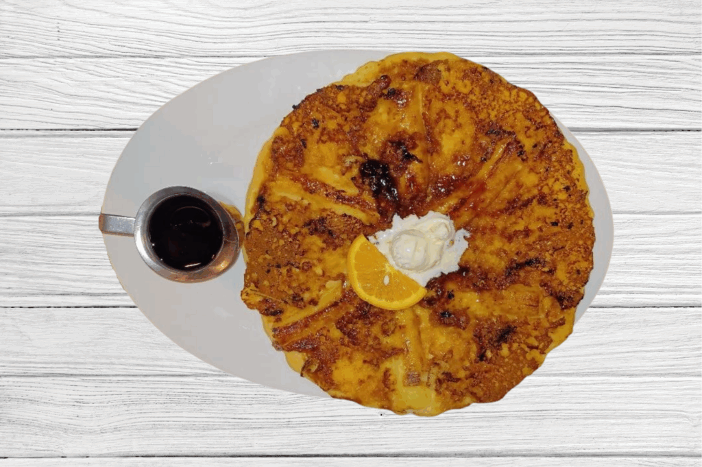 Twisted Farm Food: A Taste of the Midwest at Hash House A Go Go Orlando 1 Twisted Brown Sugar Banana Pancake at Hash House A Go Go Orlando — a sweet and hearty choice for lunch in Orlando Florida